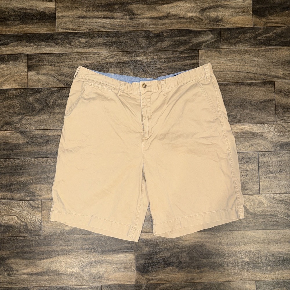 Polo Ralph Lauren Relaxed Fit Classic Chino Shorts Men's 40 Inseam 10" Beige